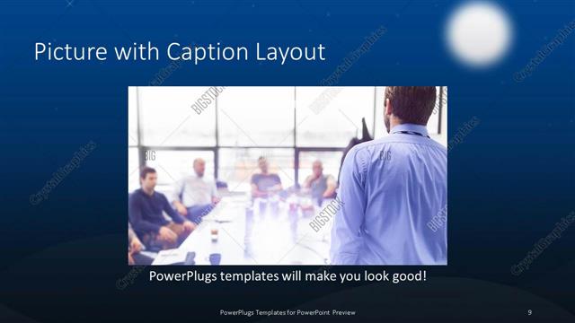 Picture with Caption presentation slide layout
