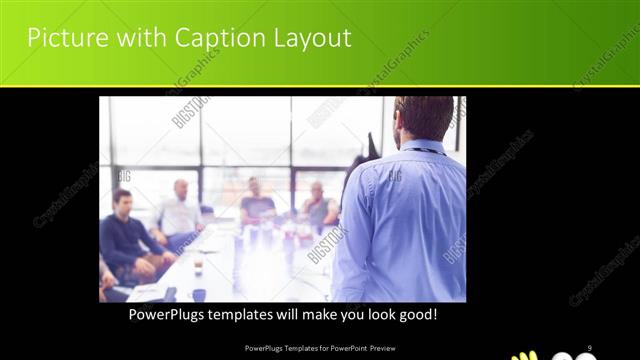 Picture with Caption presentation slide layout