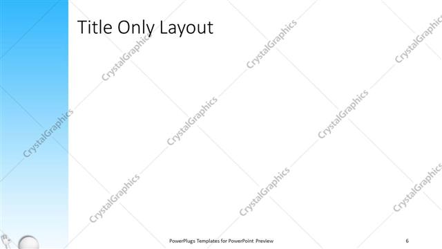 Title Only presentation slide layout