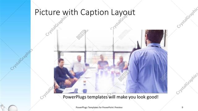 Picture with Caption presentation slide layout