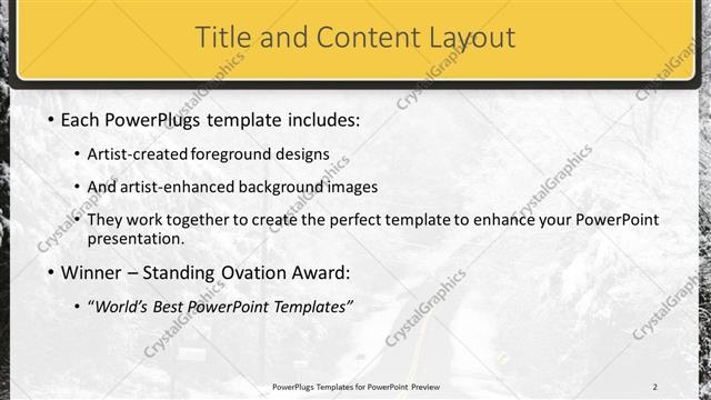 Title and Content presentation slide layout