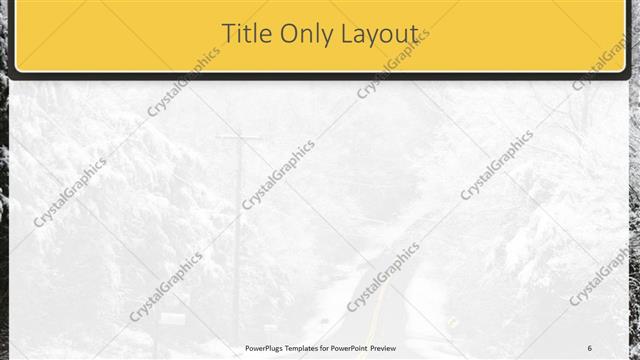 Title Only presentation slide layout