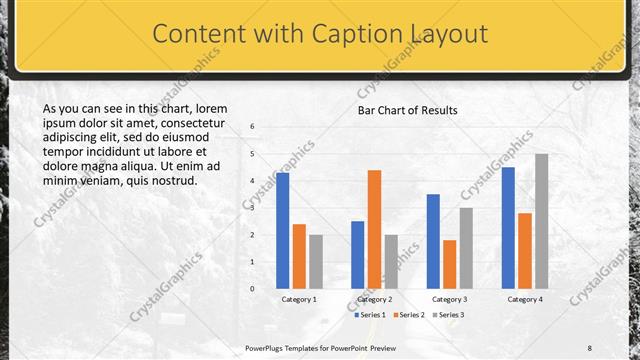 Content with Caption presentation slide layout