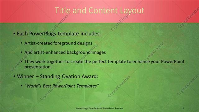 Title and Content presentation slide layout