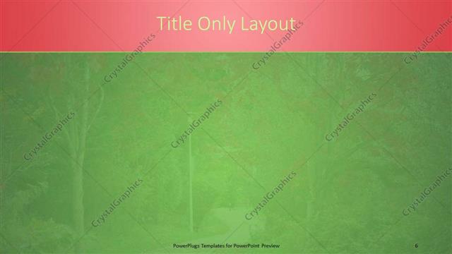 Title Only presentation slide layout
