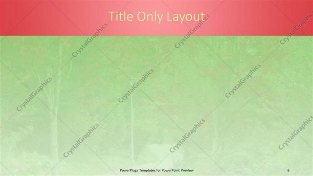 Title Only presentation slide layout