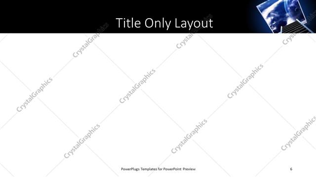 Title Only presentation slide layout