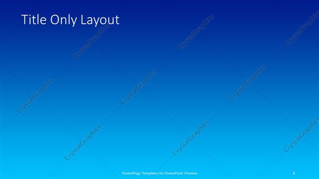 Title Only presentation slide layout