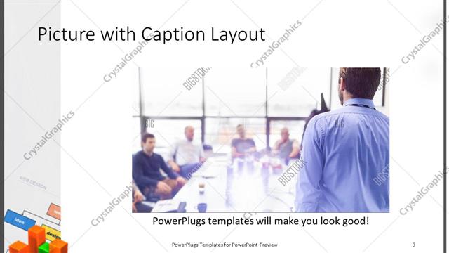 Picture with Caption presentation slide layout