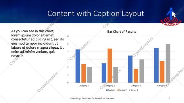 Content with Caption presentation slide layout