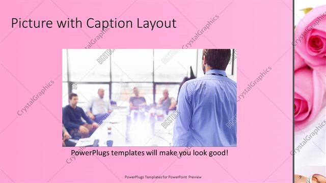 Picture with Caption presentation slide layout