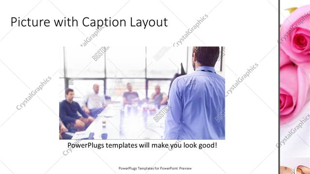 Picture with Caption presentation slide layout