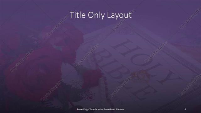 Title Only presentation slide layout