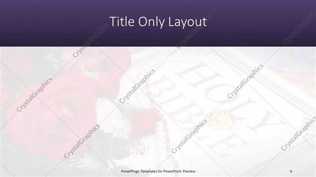 Title Only presentation slide layout