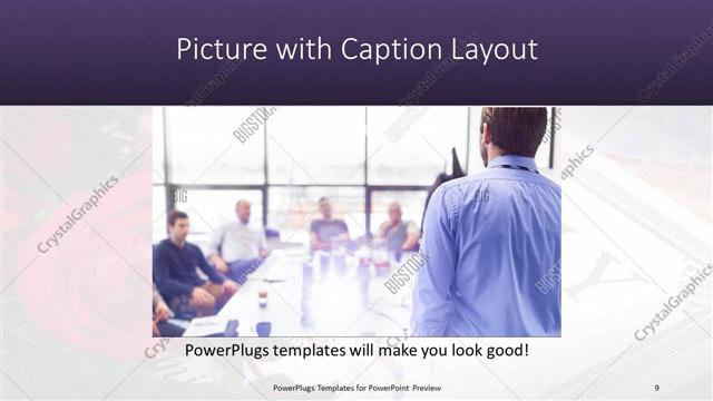 Picture with Caption presentation slide layout