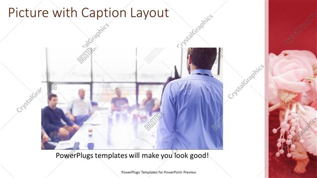 Picture with Caption presentation slide layout