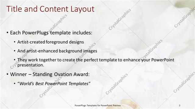 Title and Content presentation slide layout