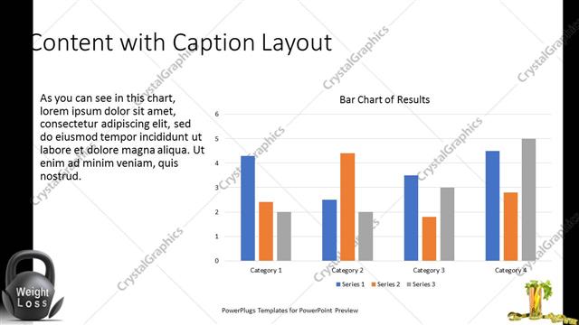 Content with Caption presentation slide layout