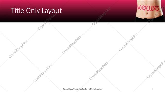 Title Only presentation slide layout