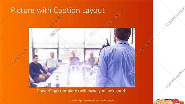 Picture with Caption presentation slide layout