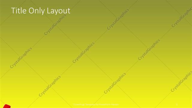 Title Only presentation slide layout