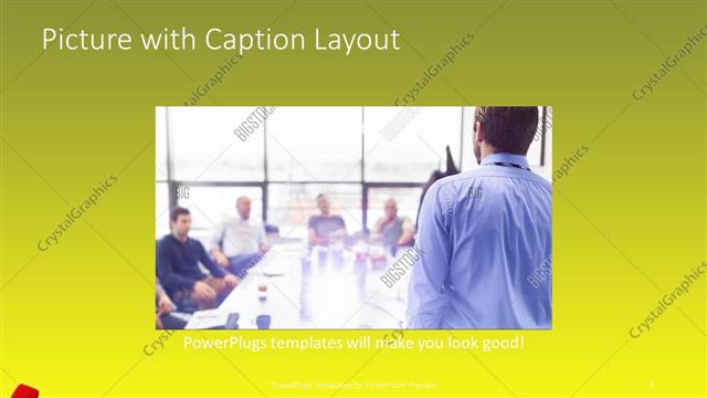 Picture with Caption presentation slide layout