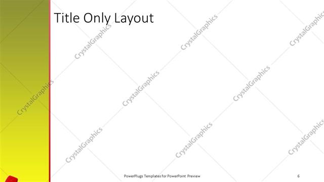 Title Only presentation slide layout