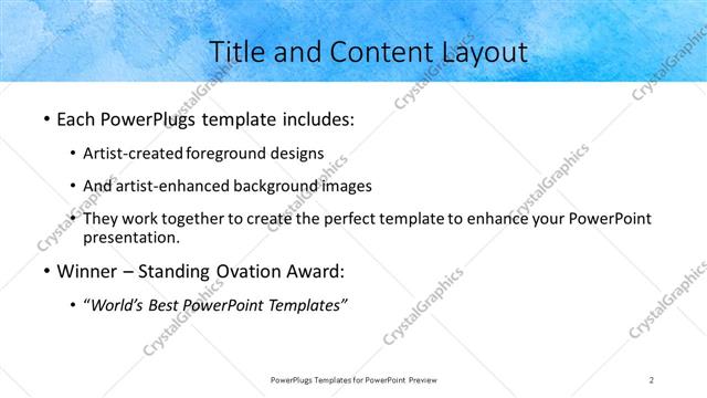Title and Content presentation slide layout