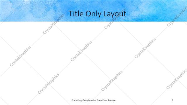 Title Only presentation slide layout
