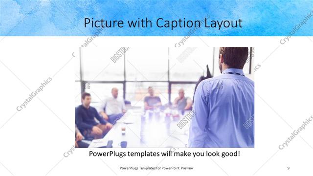 Picture with Caption presentation slide layout