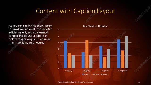 Content with Caption presentation slide layout