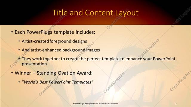 Title and Content presentation slide layout