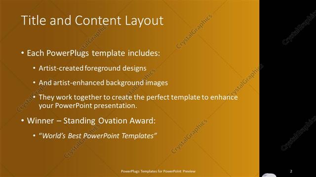 Title and Content presentation slide layout