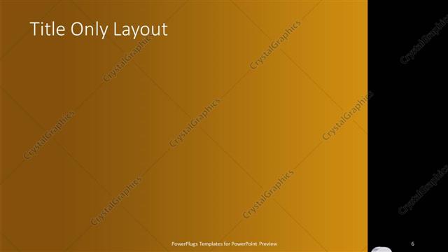 Title Only presentation slide layout