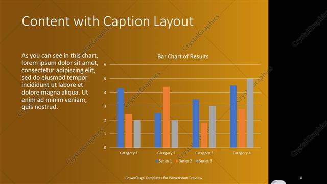 Content with Caption presentation slide layout