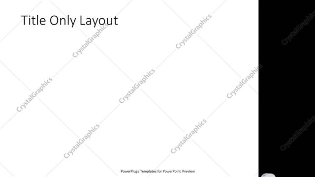 Title Only presentation slide layout