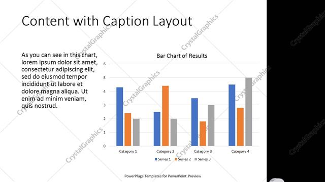 Content with Caption presentation slide layout