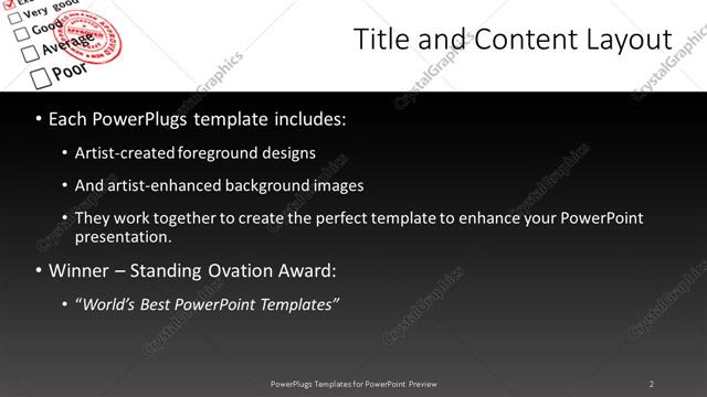 Title and Content presentation slide layout