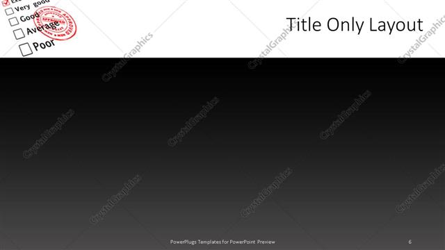 Title Only presentation slide layout