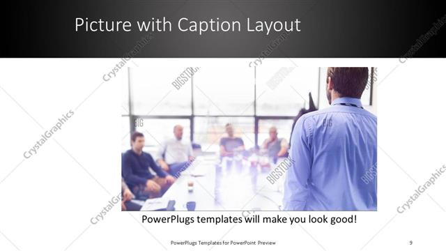 Picture with Caption presentation slide layout