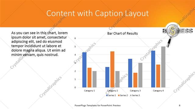 Content with Caption presentation slide layout