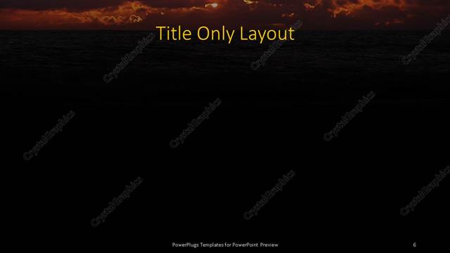 Title Only presentation slide layout