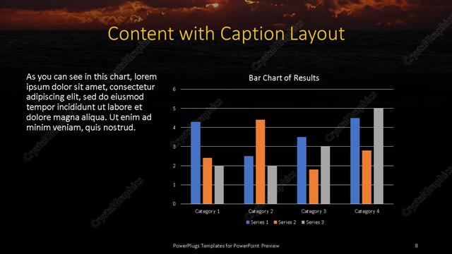 Content with Caption presentation slide layout