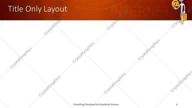 Title Only presentation slide layout