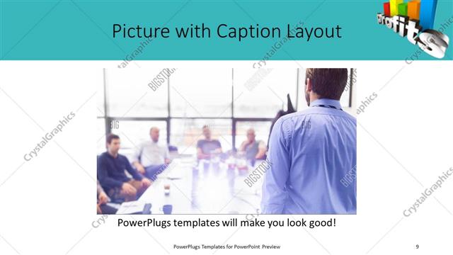 Picture with Caption presentation slide layout