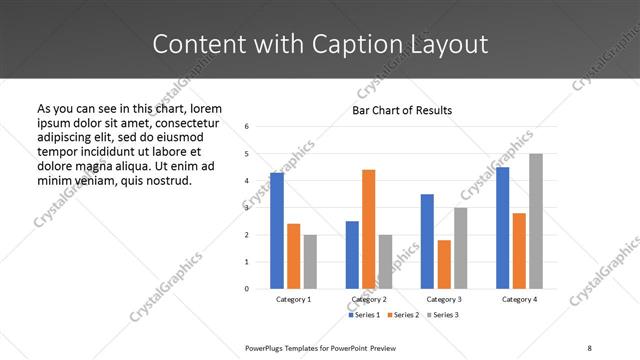 Content with Caption presentation slide layout