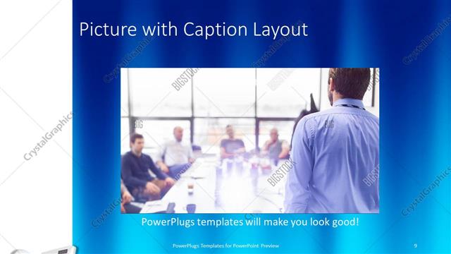 Picture with Caption presentation slide layout