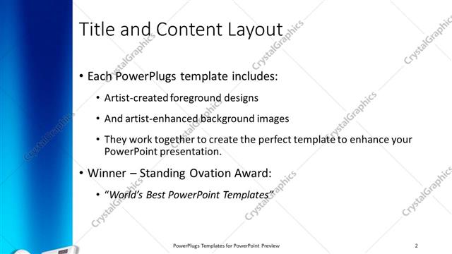 Title and Content presentation slide layout