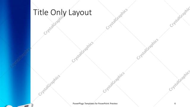 Title Only presentation slide layout