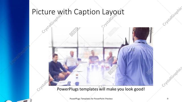 Picture with Caption presentation slide layout